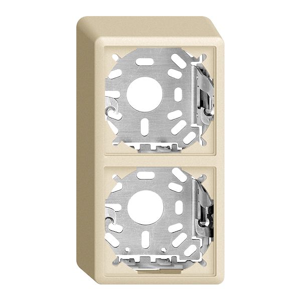 Cappa con piastra di base 54/39mm per combinazioneFX verticale/orizzontale crema