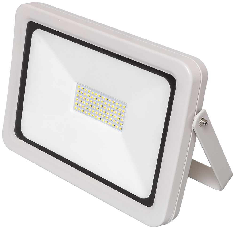 LED-Strahler WORKLIGHT 50W Aluminiumgehäuse mit Stahlbügel grau IP65