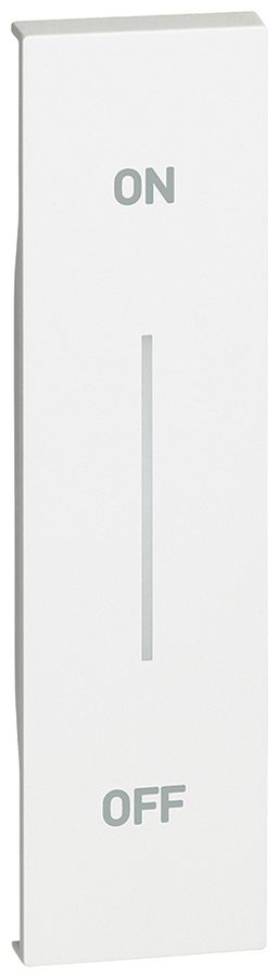 Cache de touche Living Now p.touches MyHOME 1 module a.impression ON-OFF blanc