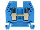Durchgangs-Reihenklemme Woertz Ex 2.5…6mm² 41A 1000V Schraubansch.2×1 TH35 blau