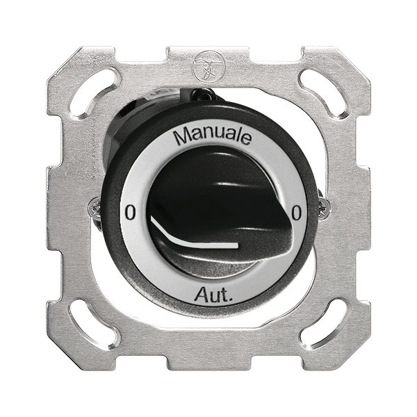 UP-Drehschalter 0-Manuale-0-Aut.FH 2/1P schwarz mit Drehgriff