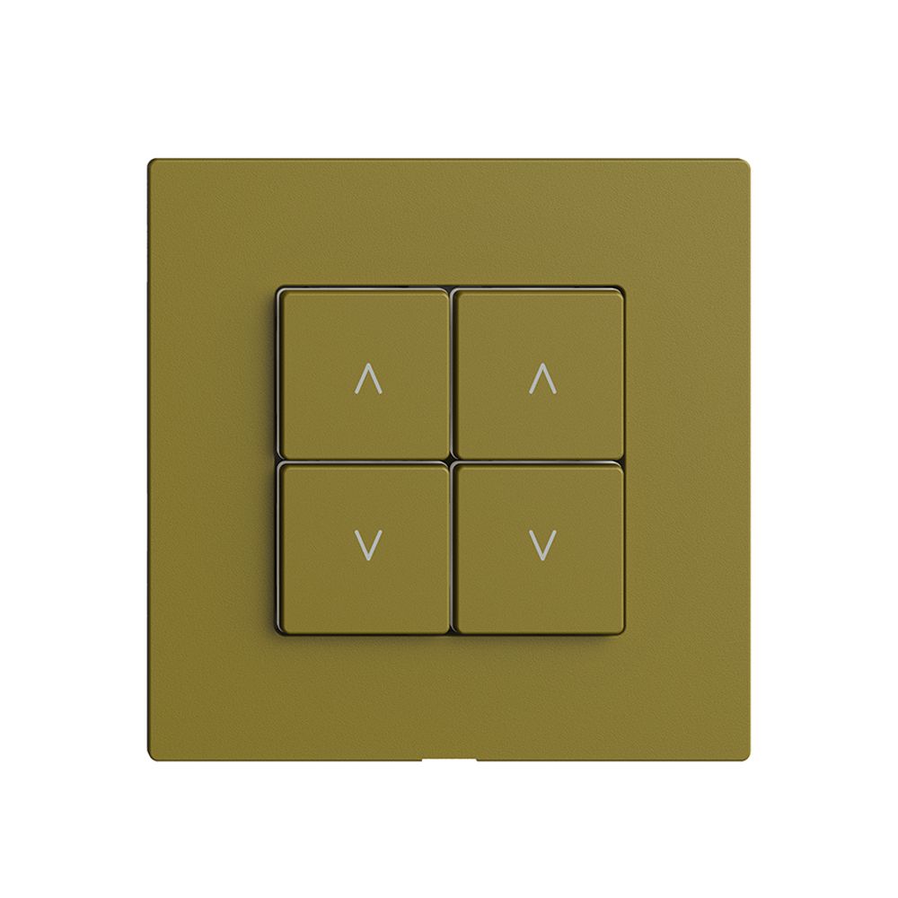 Abdeckset zu Storenschalter 2K/4T Edue Wiser olive