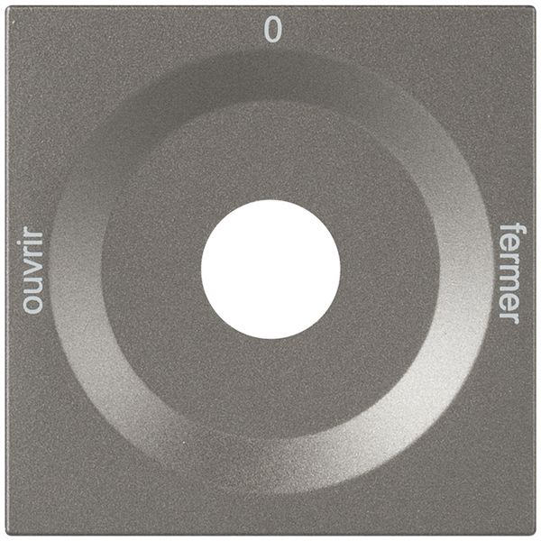 Frontplatte für Drehschalter magnesium OUVERT-0-FERME