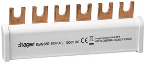 Staffe di messa a terra Hager 3P 35mm² per SPA180