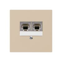 UP-Dose kallysto 2×RJ45s parallel beige