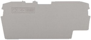 Abschlusswand WAGO TopJob-S grau zu Serie F 2002-1601/1604