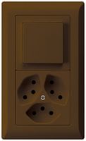 Combinaison ENC kallysto.line grd.I-I verticale poussoir+combi.S3/type 13 brun