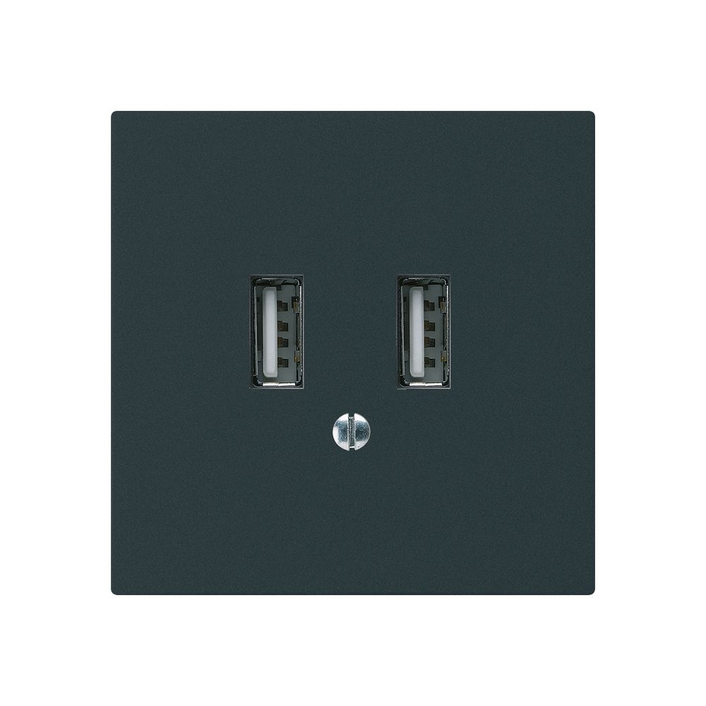 Prise de charge USB ENC Hager kallysto A 240V 2400mA noir