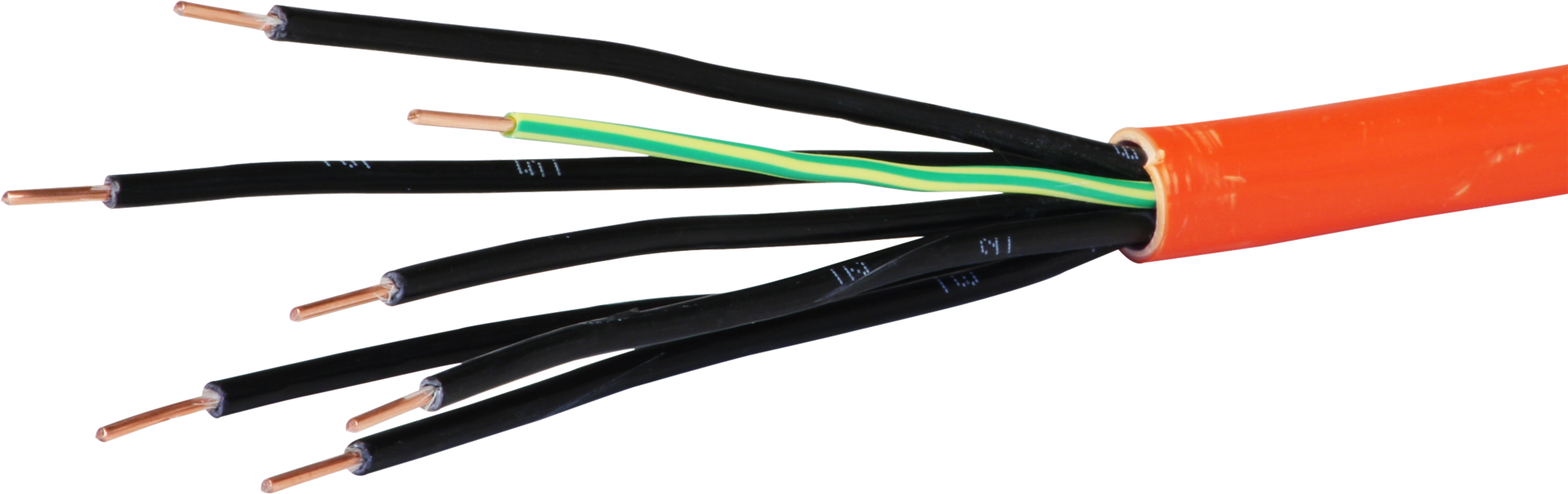 Cavo di sicurezza FE180/E30 7×1.5mm² 6LPE arancione