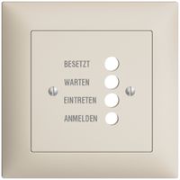 UP-Frontset EDIZIOdue crema, 88×88mm für Türstation 1334.D