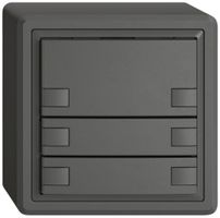 AP-Universaltaster EDIZIO.liv UNI SNAPFIX® 12…48V o.LED 3× 2-Tbed.dgu