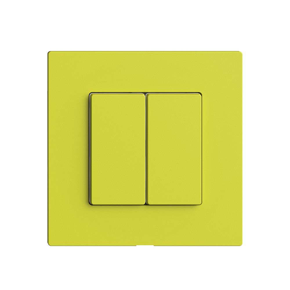 Druckschalter 2K/2T Edue Wiser lemon