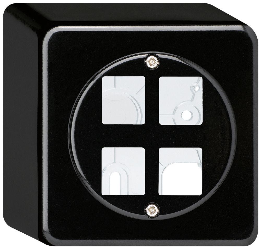 AP-Montageset HMS basico für 4 Module schwarz