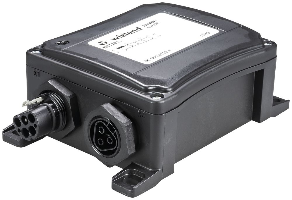 Verteilerbox Wieland 5L schwarz