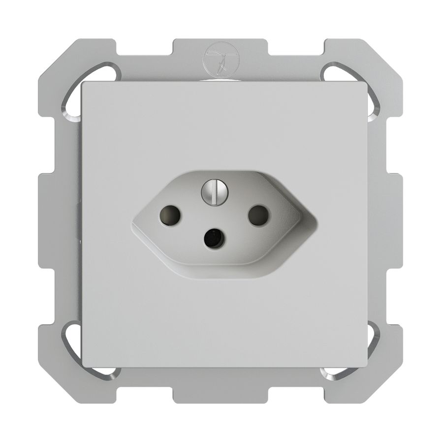 UP-Steckdose EDIZIOdue T13 hellgrau mit Shutter