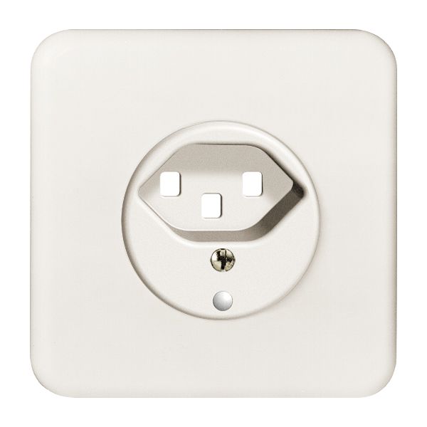 UP-Frontset FH 1×T23 weiss 86×86mm mit Linse