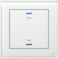 UP-Taster KNX RGBW MDT GTL-10AW.02S 1T/2B Glas weiss "Jalousie"