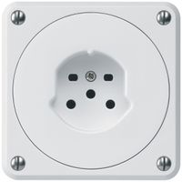 UP-Steckdose HA robusto Typ 15 mit Steckklemmen weiss