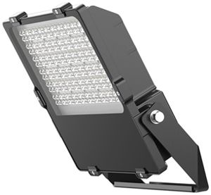LED-Strahler DOTLUX LENSplus 200W 26070lm 3000K IP66 90° 400×345mm schwarz