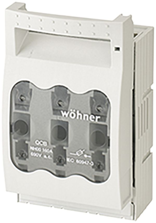 Interrupteur-sectionneur à fusible NH Hensel Grd.00, pour plaque de montage