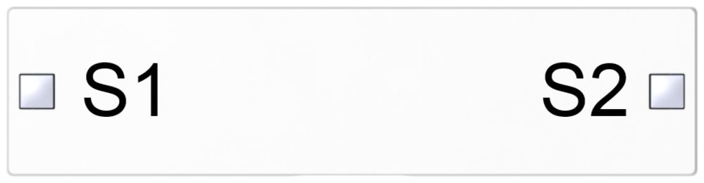 Touche SIDUS 4/8f pour senseur poussoir impression S1/S2, blanc brillant