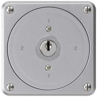 UP-Schlüsselschalter robusto ohne Klappdeckel 3/1P aluminium