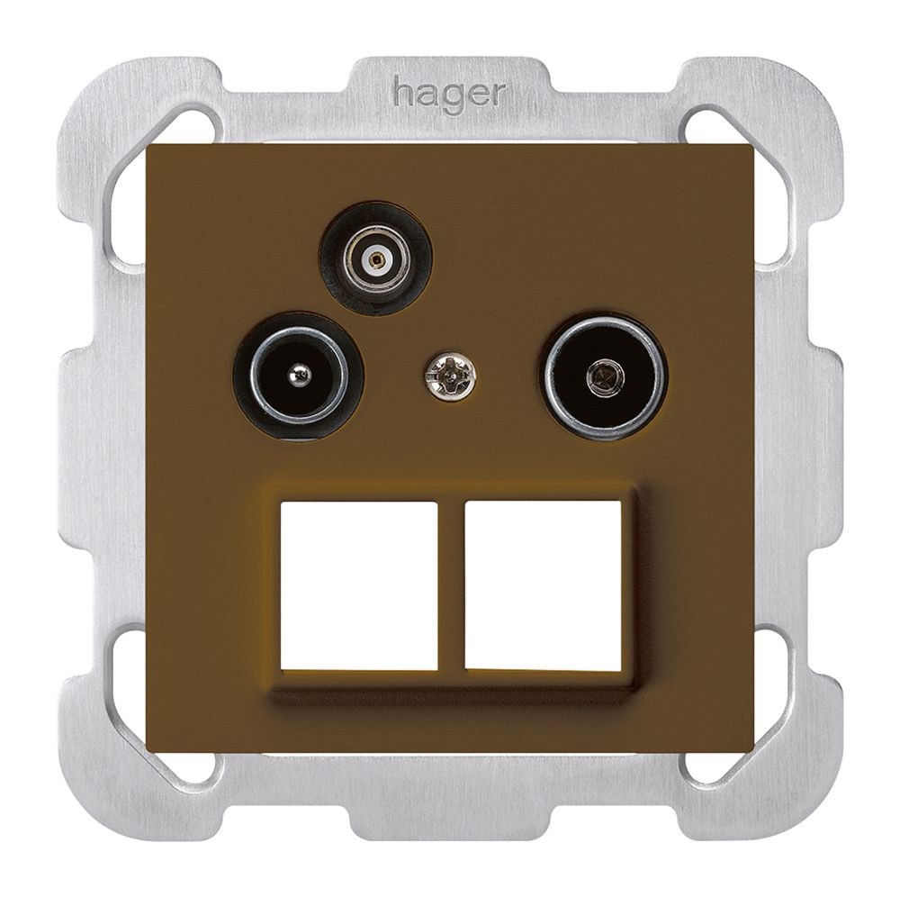 UP-Antennendose R/TV-Daten HMS kallysto B 19dB braun