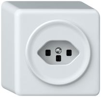 Presa AP origin 1×tipo 23 16A 230V 88×88×54mm bianco