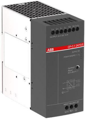 Alimentation secteur à découpage ABB primaire 100…240VAC secondaire 24VDC/10A