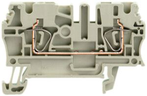 Durchgangs-Reihenklemme Weidmüller ZDU 2.5 Zugfeder 2.5mm² TS35 grau