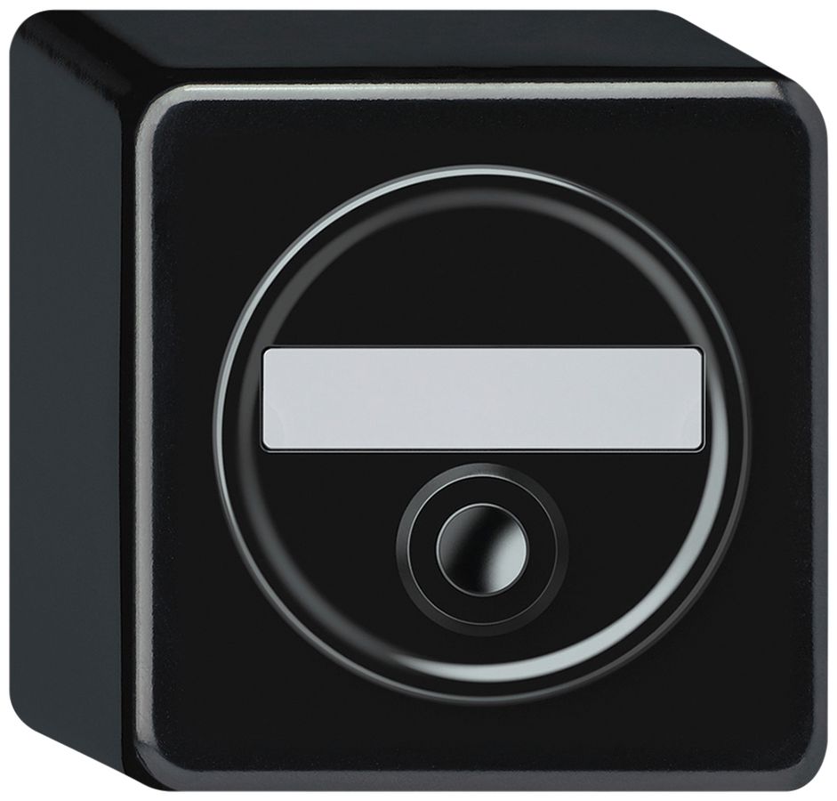 Pulsante di suoneria AP origin 86×86mm Ø58mm nero