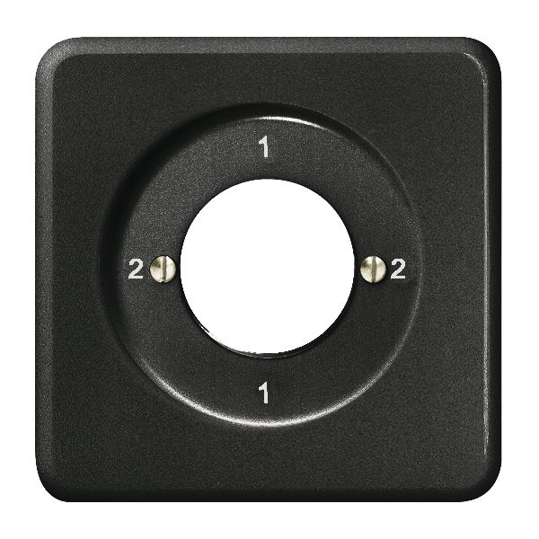 Kit frontale INC 2-1-2-1 nero per interr.rotativo a chiave