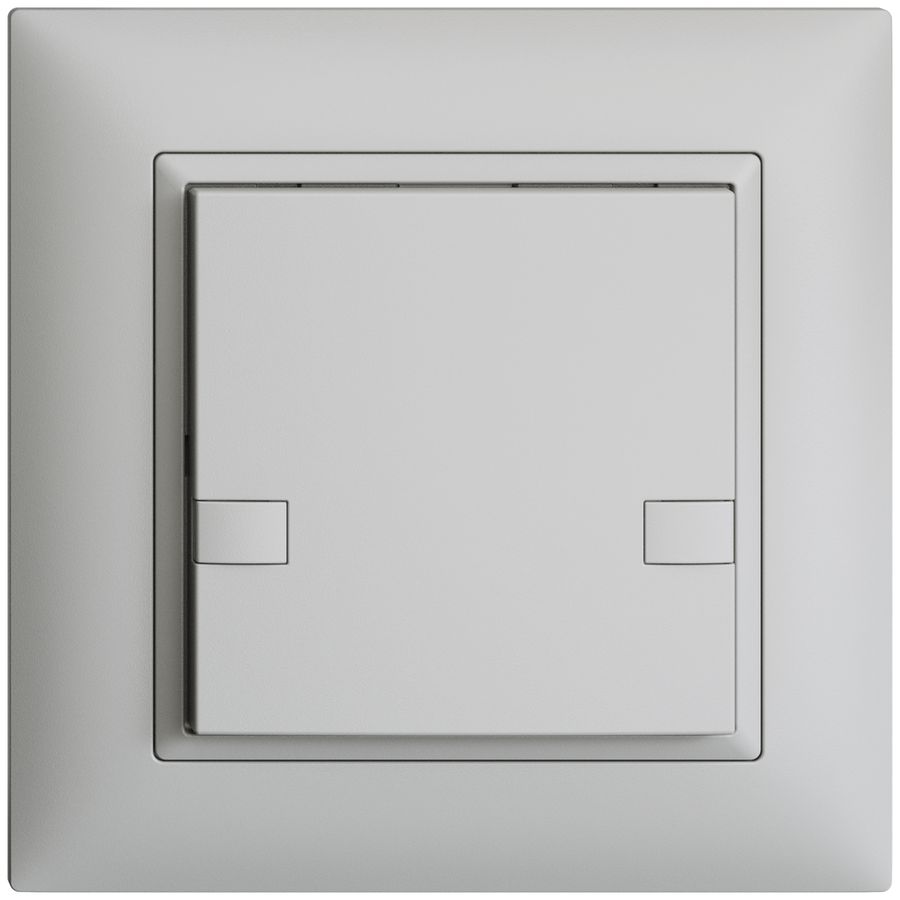 UP-Universaltaster 1×2T Schraubklemme EDIZIOdue hellgrau, ohne LED