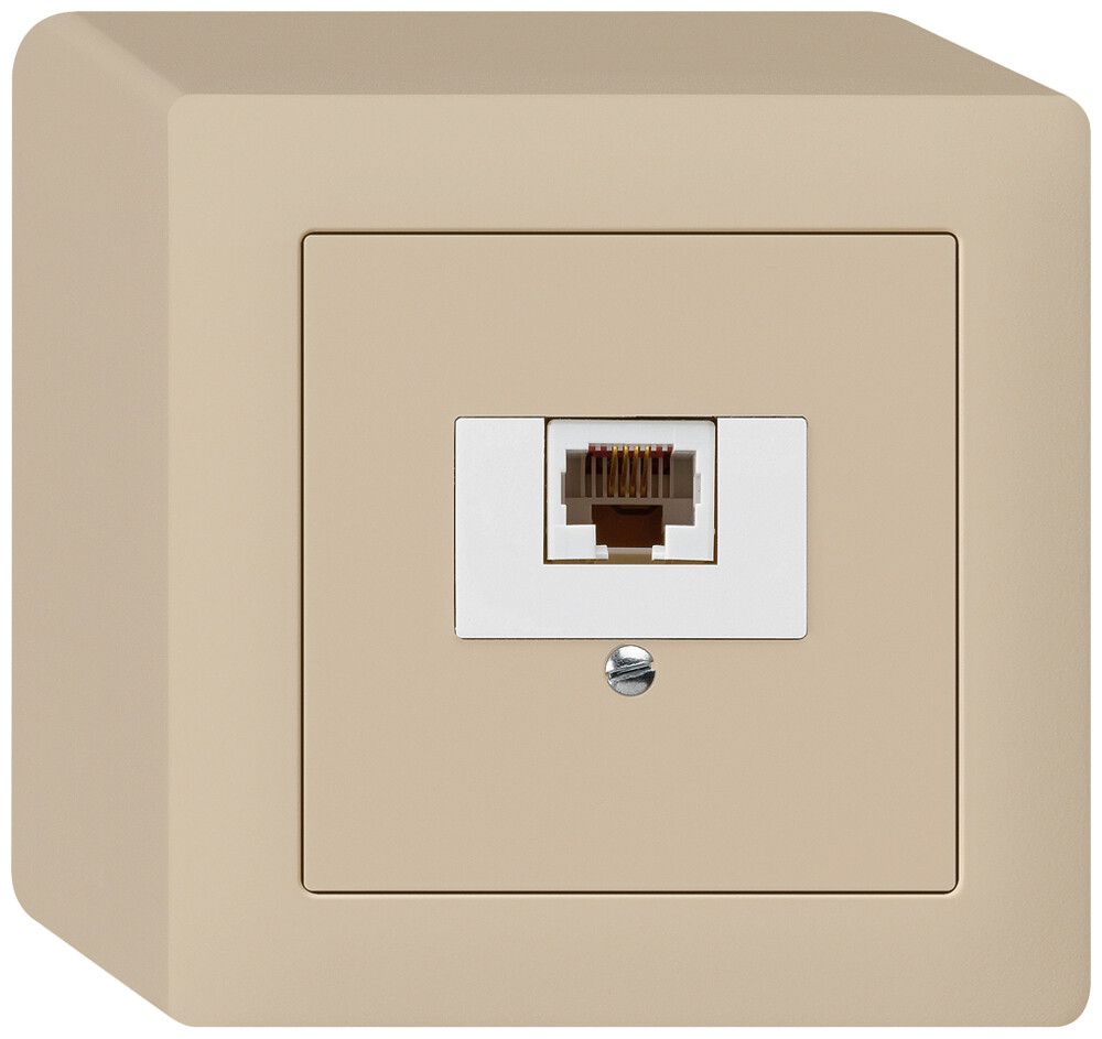 Scatola AP kallysto 1×RJ45u beige