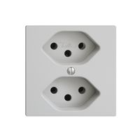 UP-Steckdose EDIZIOdue 2×T13 hellgrau