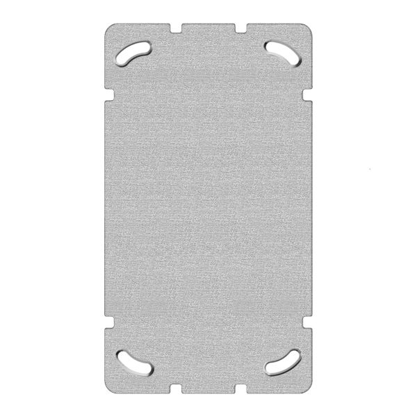 Plaque de fixation grd.I-I 77×137mm, sans découpe, avec 4 trous