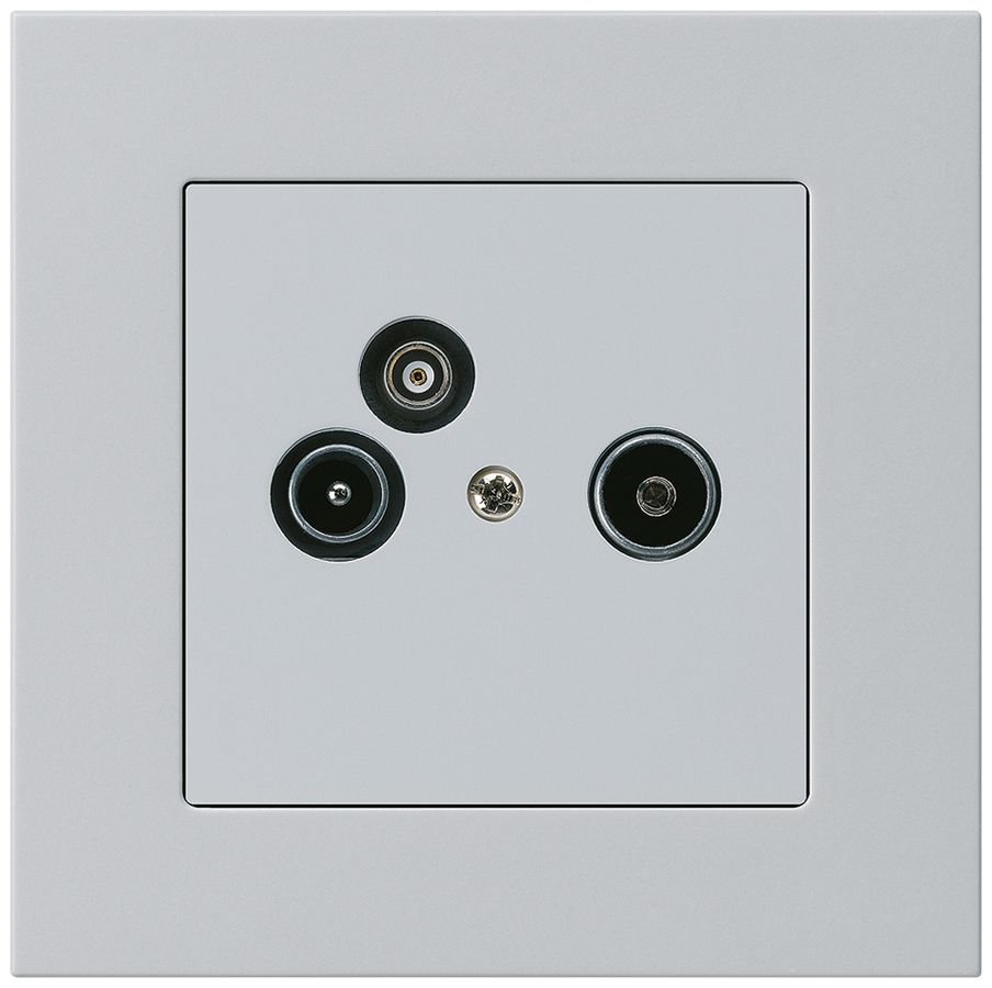 UP-Antennendose R/TV-Daten kallysto.pro 2GHz 19db hellgrau