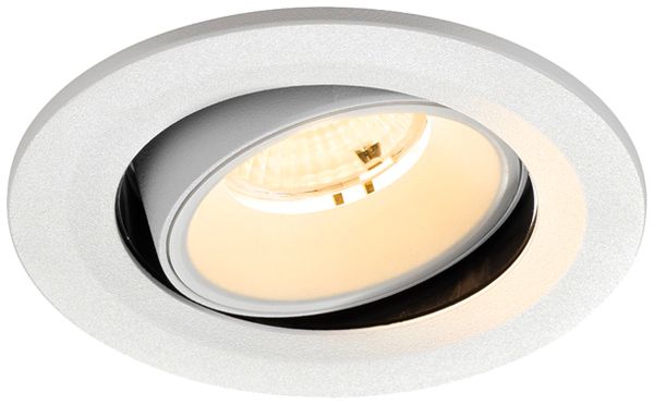 Downlight LED SLV NUMINOS MOVE S 6.7W 1050lm 3000K WB DALI Ø100×63.5 blanc