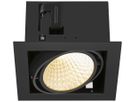 Downlight LED SLV KADUX 27W 3050lm 930 30° DALI 195×195mm nero
