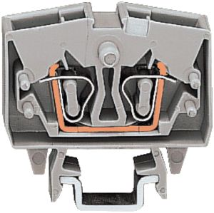 Klemme 2L WAGO mini 2.5mm² grau für DIN-15