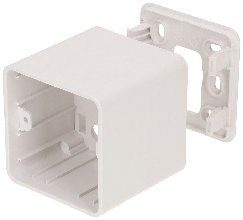 Boîtier AP MAX HAURI 1×1 65×65×65mm blanc