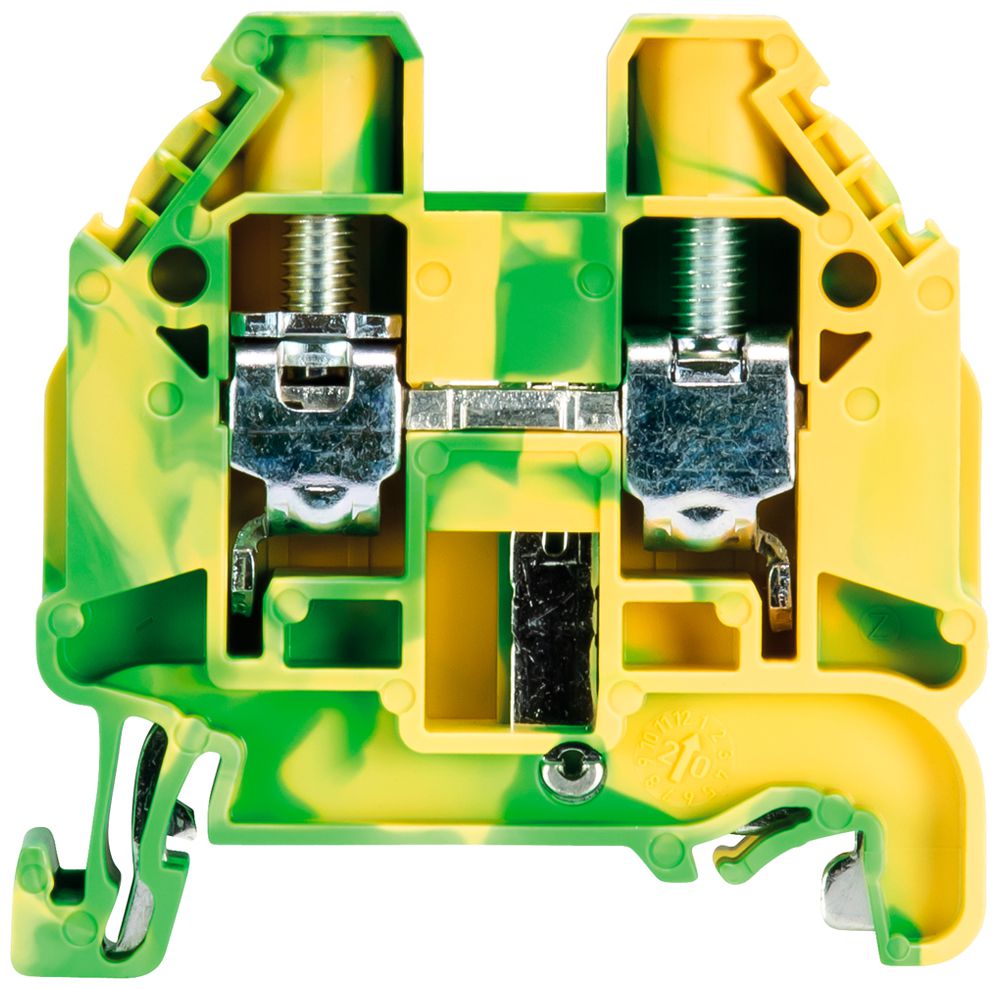 Borne de terre joignable Wieland WT 10 PE 0.5…16mm² vert/jaune