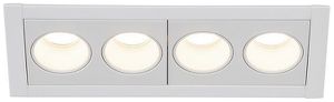 Plafonnier LED INC SLV MILANDOS 4, 8W 640lm 2700K 45° aluminium blanc