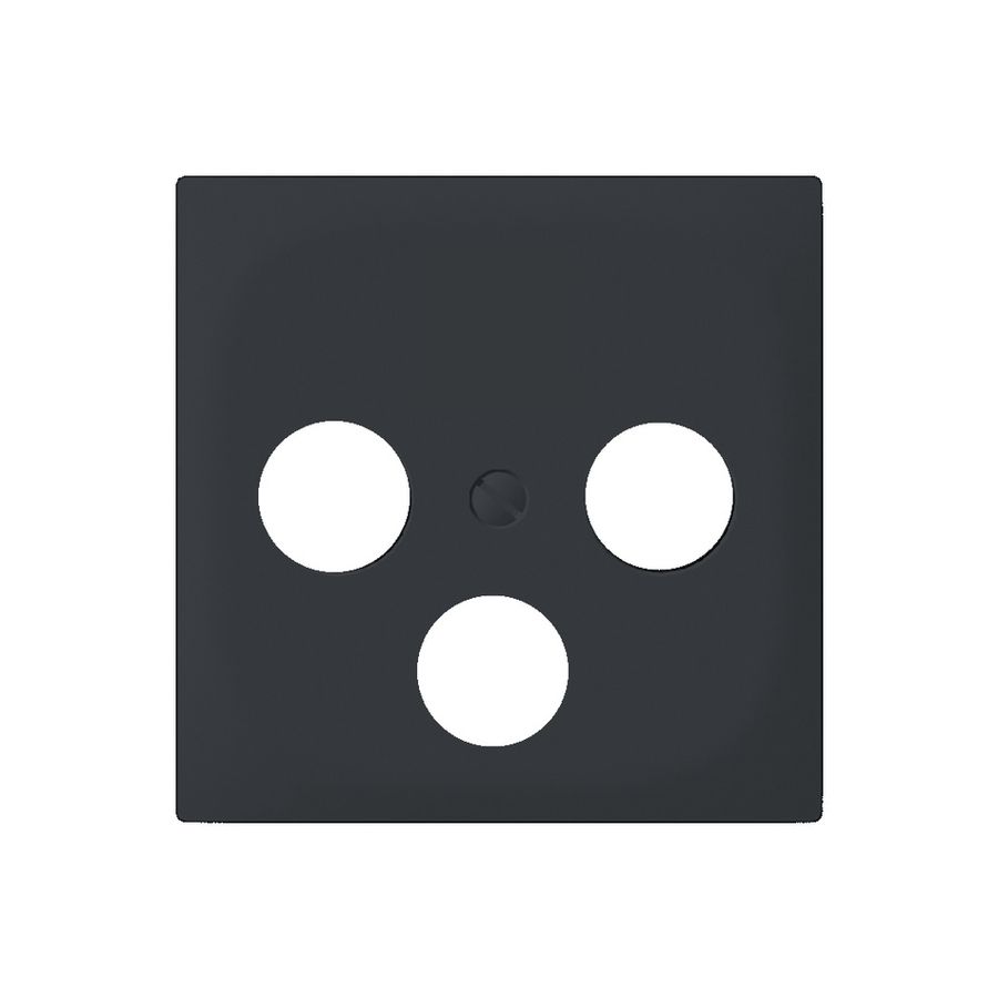 Plaque frontale SIDUS pour boîte R/TV/SAT anthracite