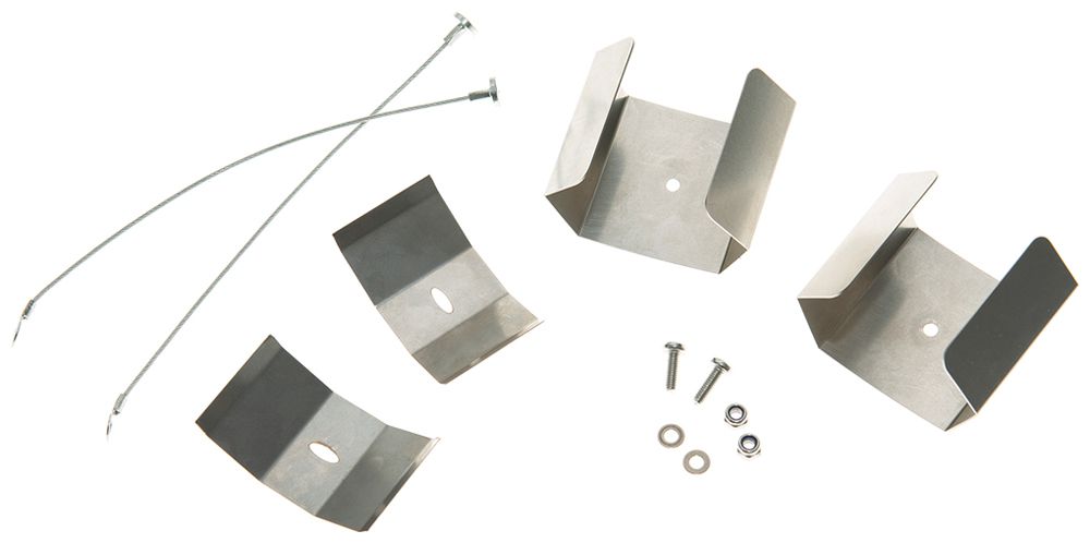 Montageklammer-Set DOTLUX MISTRAL Stahl 50×50×42mm Silber