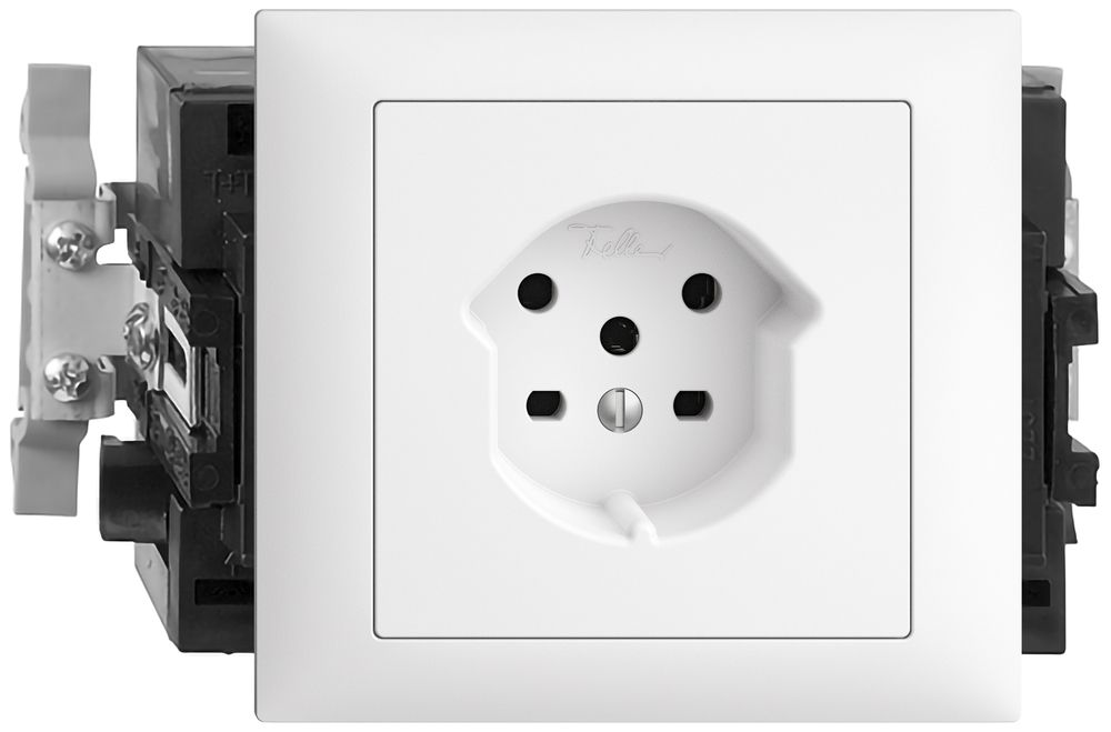 EB-Steckdose EDIZIOdue T15 weiss 49…69mm Snap