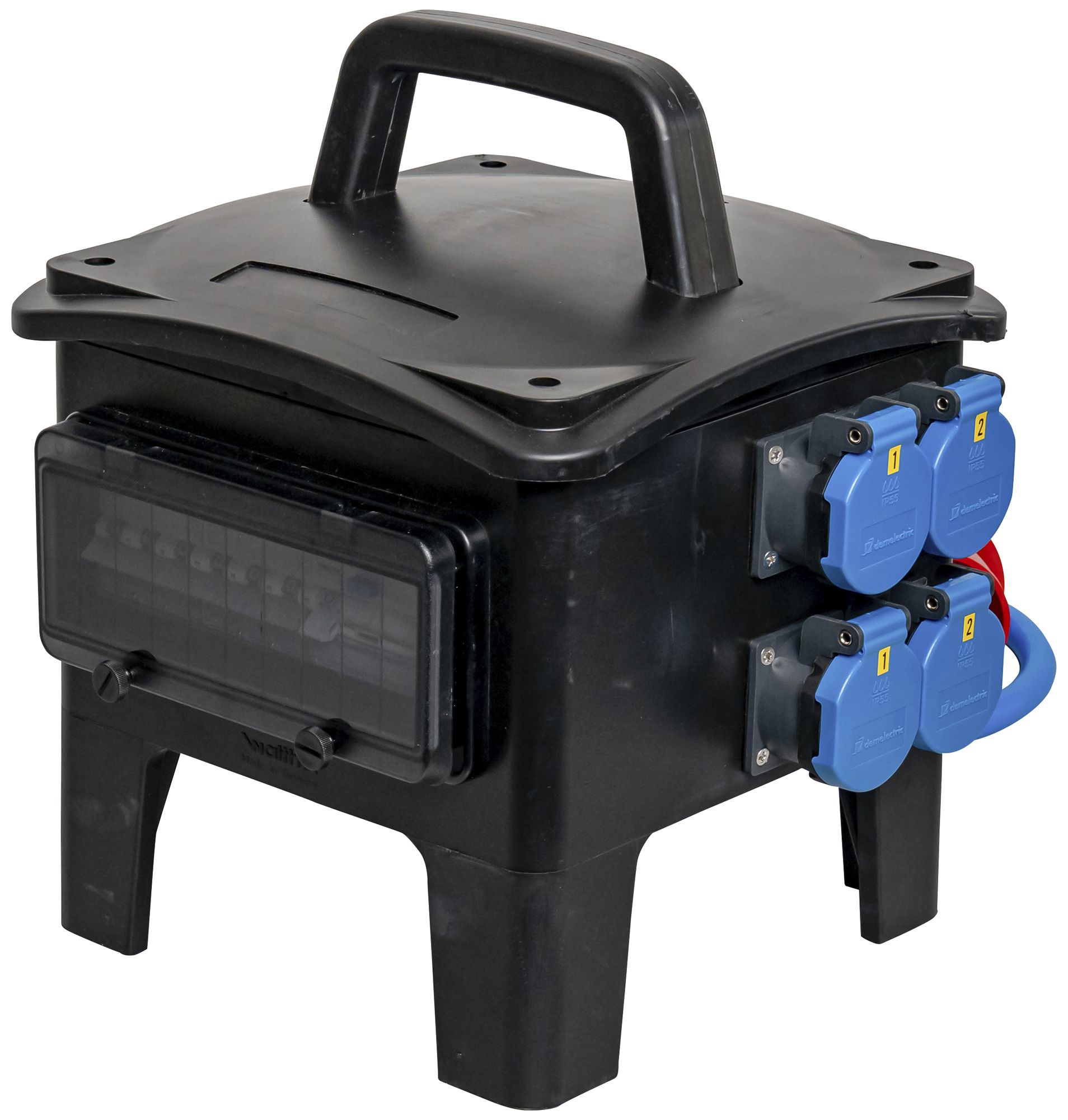 Stromverteiler DEM DB35050 32A 2×LS 1×FI 2×T23 2×T25 2×16A 3m 32A