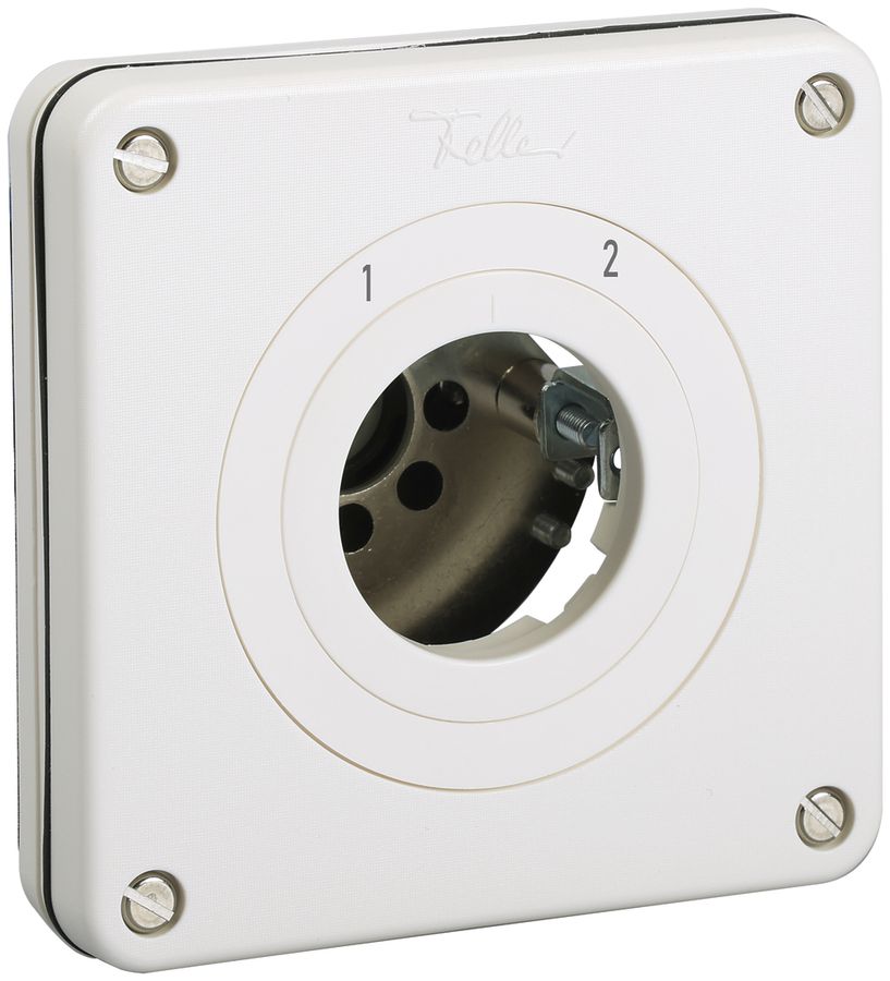 UP-Umschalter ohne Zylinder NEVO 2P, IP21, 1-2, Abz.11-1, weiss