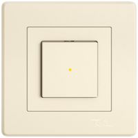 UP-Leuchtdruckschalter EDIZIO.liv SNAPFIX® 6/1L Frontlinse KS gelb cr