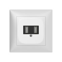 Prise de charge USB ENC SIDUS B 240 V 2×700 mA blanc